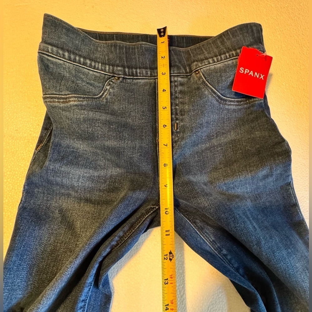 SPANX Dark Blue Distressed Ankle Skinny Jeans Size XS - Picture 11 of 16